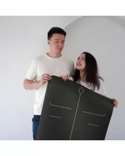 Коврик для йоги — Lotos Grey Gold, с уроками от Елены Маловой Коврик для йоги — Lotos Grey Gold, с уроками от Елены Маловой